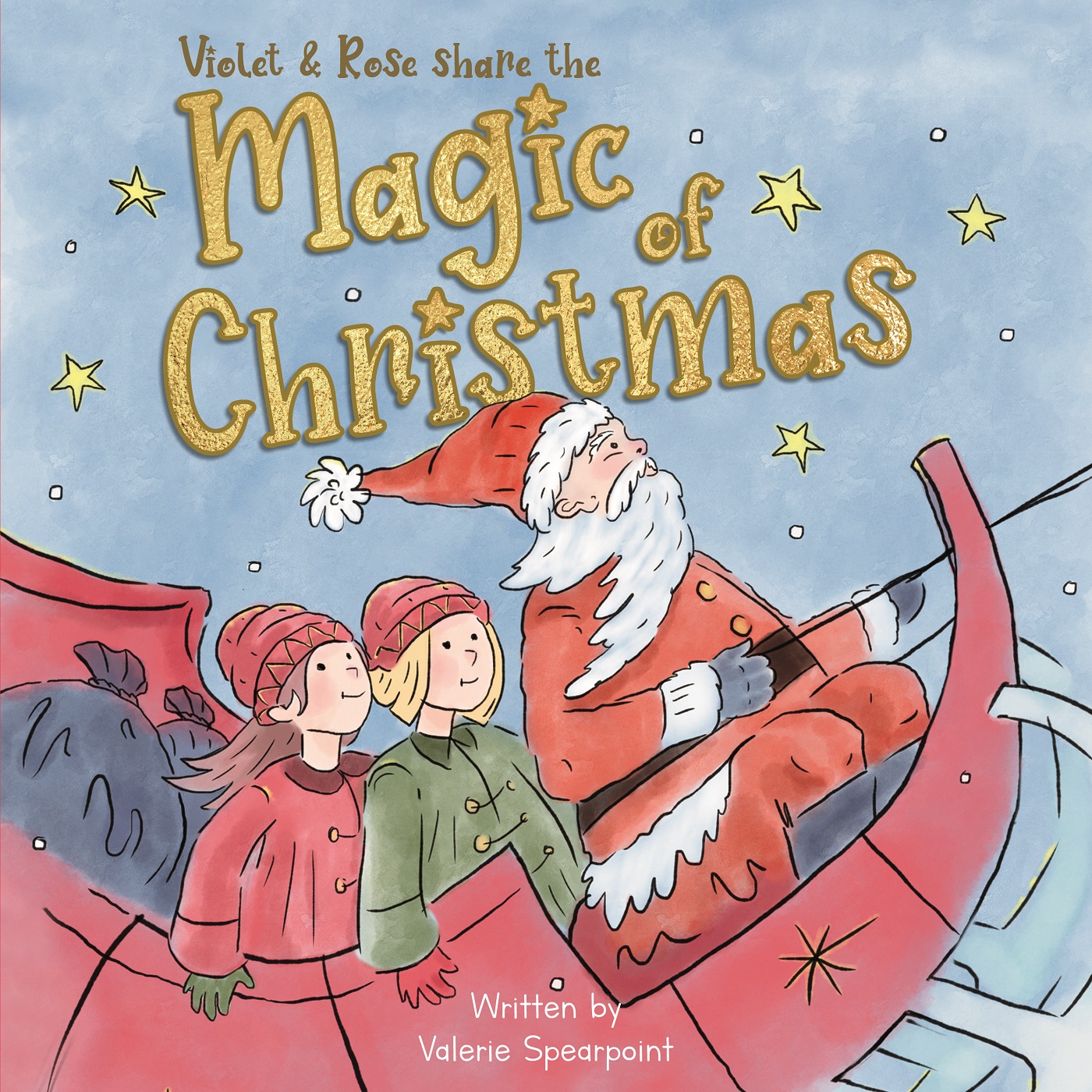 violet and rose share the magic of christmas