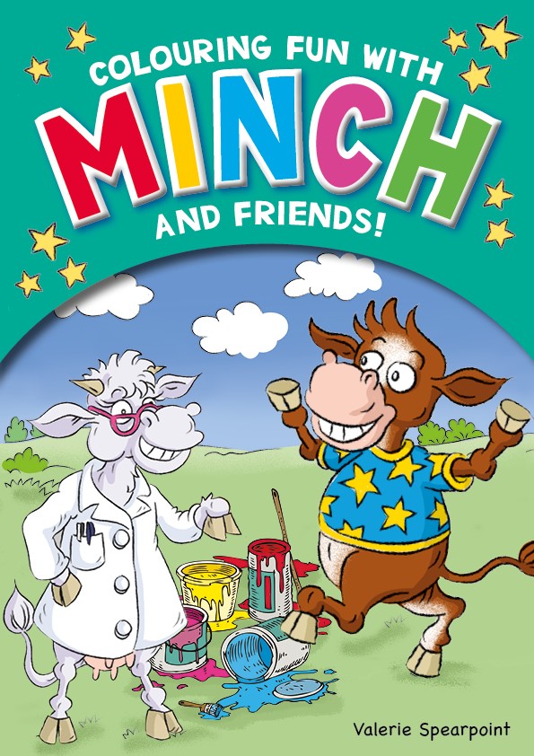 a cow called minch COLOURING BOOK